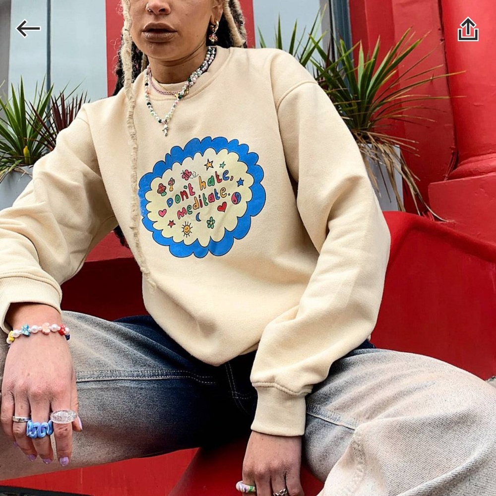 daisy street relaxed sweatshirt